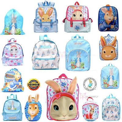 Peter Rabbit Rucksack 3D Ohren Lily Back to School Tasche Turntasche Rucksack Schulranzen
