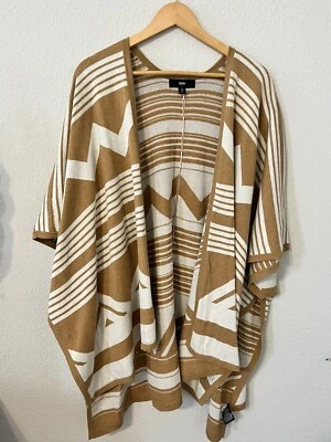Mossimo Open Front Draped Aztec Southwestern Knit Cardigan Size S/M - Image 1 of 4