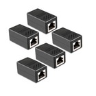 5pcs RJ45 Inline Coupler Cat7 Cat6 Cat5e Ethernet LAN Network Cable Adapter 5x