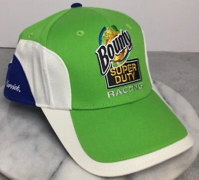 Gorra de colección Kevin Harvick Bounty Super Duty Racing verde con tirantes Nascar 33 Foto 1 de 4