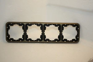 Gira Fläche altes System 4-fach Rahmen in bronze (kleine Beule) - Bild 1 von 2
