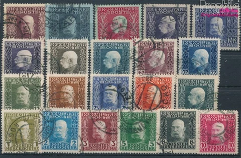austria.-Bosnia-herzegovina. 64-84 (complete issue) fine used / cancel (10115365 Cover