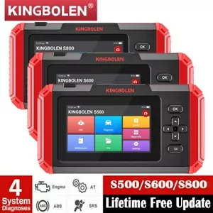 Kingbolen S500/S600/S800 Automotive Auto OBD2 Diagnostic Tool Scanner ABS ENGINE 4System - Picture 1 of 44