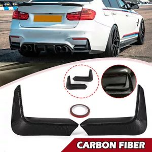 FOR 15~2020 BMW F80 M3 F82 F83 M4 REAR BUMPER CORNER VALANCE COVERS CARBON FIBER - Bild 1 von 10