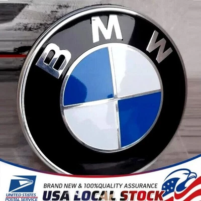 For BMW 74MM Trunk Replacement Emblem Badge Roundel F22 23 30 31 32 E46 E90 NEW - Image 1 of 4