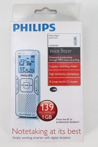 Philips Voice Tracer Digital Dictado/Grabador 139 horas Tiempo de Grabación 1 GB - NUEVO EN PAQUETE - Imagen 1 de 3