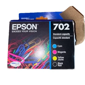 Epson 702 T702120-BCS Cartuccia di Inchiostro Confezione Combo Nero Giallo Ciano Magenta 2027* - Foto 1 di 3