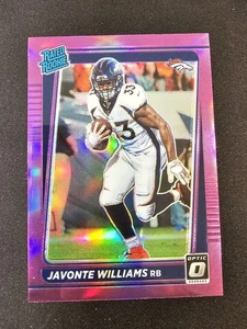 2021 Panini Donruss Optic Rated Rookie Javonte Williams #P275 (RC) Purple Prizm - Imagen 1 de 2