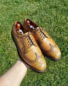Scarpe da cannoniera vintage 1968 Florsheim 93631 Golden Harvest Kenmoor LWB 7,5 D usate in ottime condizioni - Foto 1 di 15