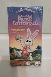 VHS - New Sealed - Here Comes Peter Cottontail - Easter Bunny - Family Home FHE - Foto 1 di 3