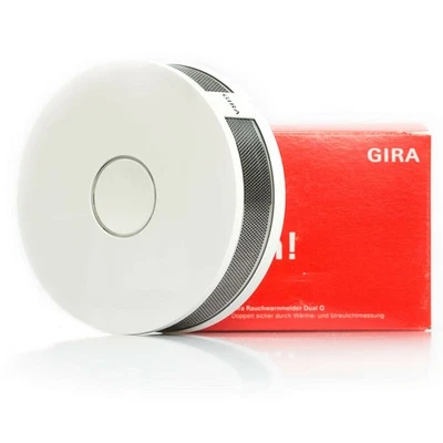 Gira 233602 smoke detector smoke detector dual Q 10-year battery pure white - Image 1 of 2