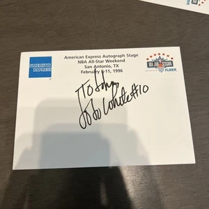 Autógrafo Jo White de los Boston Celtics 1996 NBA All Star fin de semana sin certificado de autenticidad - Imagen 1 de 4