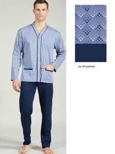 Pigiama uomo aperto in jersey di cotone caldo Bip Bip 6957 - Picture 1 of 1