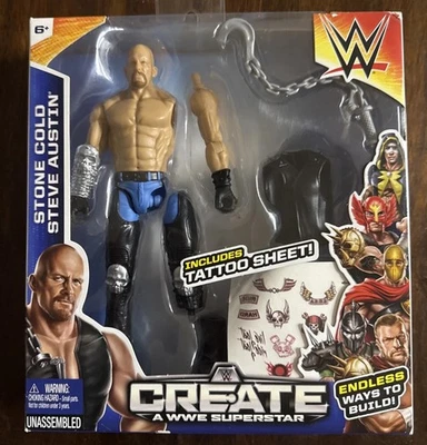 Mattel 2015 Stone Cold Steve Austin Create a Superstar Action Figure WWF WWE — 第 1/4 张图片