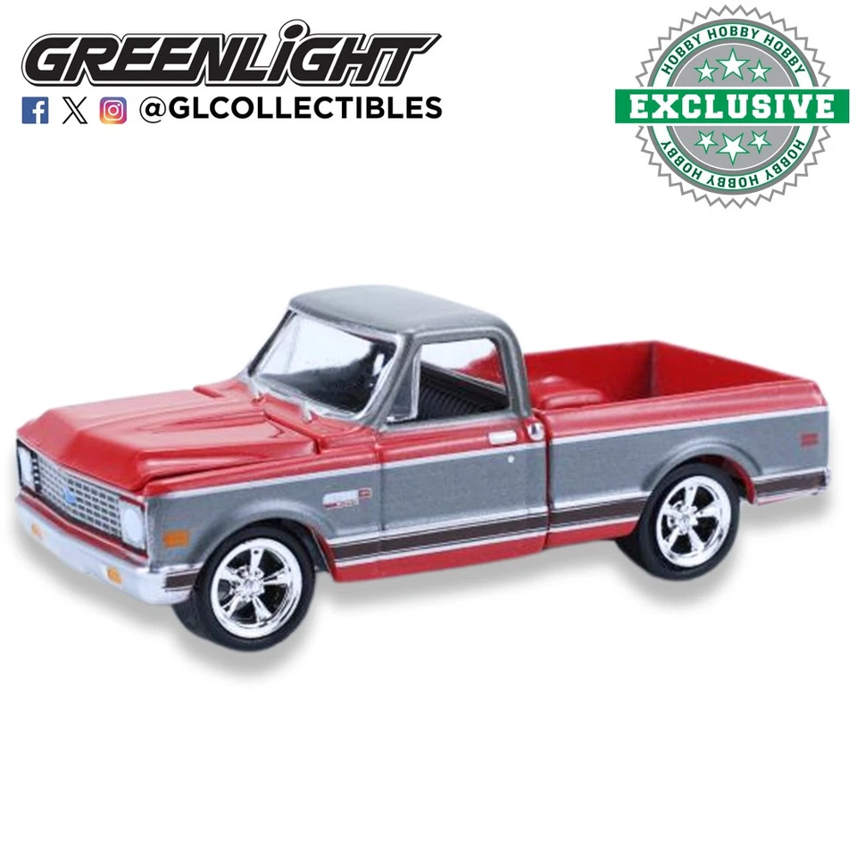 Greenlight Hobby Exclusive 1972 Chevy Cheyenne C10 Pickup 1:64 Scale 30547 - Image 1 of 1
