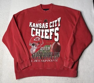Abercrombie & Fitch Kansas City Chiefs Graphic Sweatshirt Size Large Red - Picture 1 of 4