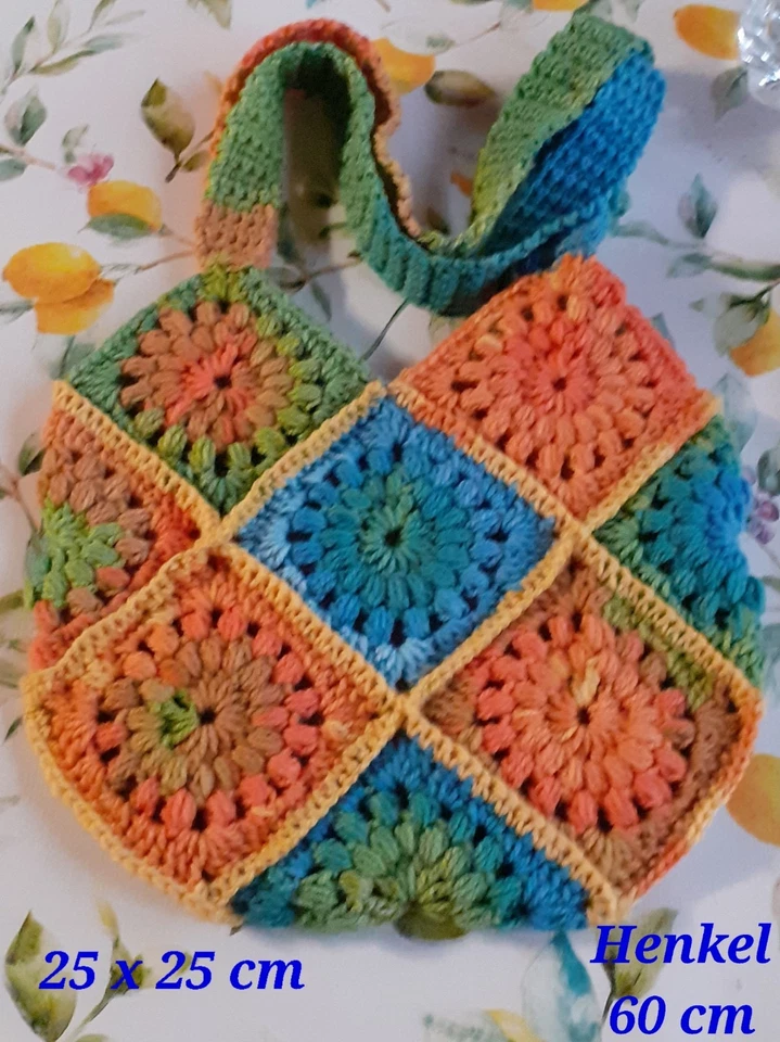 Tasche Granny Stil  gehäkelt - Bild 1 von 1