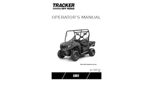 2022 Tracker Off Road 500S Maintenance and Owners Manual (Reprint) - Picture 1 of 3