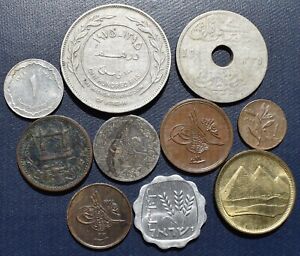 Middle East/North Africa Coin Lot  - Afghanistan, Egypt, Israel, Algeria, Israel