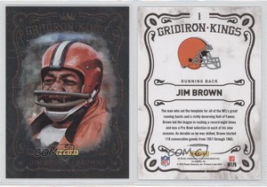 2012 Panini Black Friday Kings Jim Brown #1 HOF