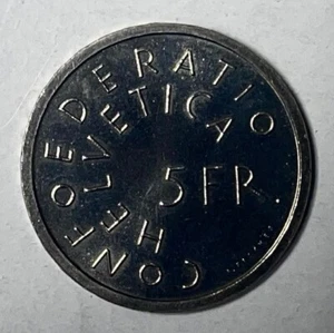SWITZERLAND - European Monument Protection - 5 Francs 1975 - KM-53 - PROOF - Picture 1 of 2