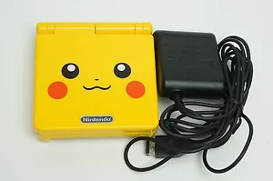 NEW Nintendo Game Boy Advance GBA SP Custom Pikachu Yellow System AGS 001 - Picture 1 of 2