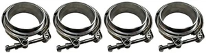 4 Universal 3.5" Inch Stainless Steel V-Band Turbo Pipe Exhaust Clamp Vband 89mm - Picture 1 of 2