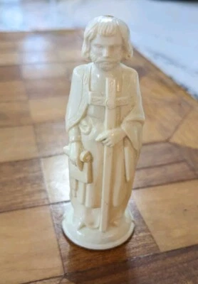 De colección E.S. "Pieza de ajedrez Lowe ANRI obispo renacentista blanco 4 1/4"" medieval" Foto 1 de 4