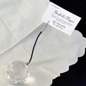 SWAROVSKI GALEO PLACE CARD HOLDER 6.75" NEW IN BOX made in Austria #255-680 - Picture 1 of 2
