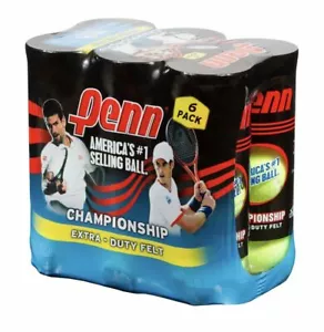 Penn Championship Extra-Duty Filz Tennisbälle (6er Pack Dosen) (18 Bälle) USTA - Bild 1 von 3