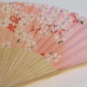 Ein japanischer Sensu Klappfächer Sakura Kirschblüten rosa FAN24 aus Japan - Bild 1 von 6