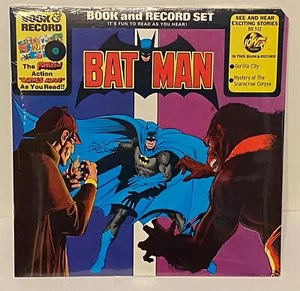 1976 Batman "Gorilla City" Book & Record Set BR512 Sealed LP 33 - Imagen 1 de 3