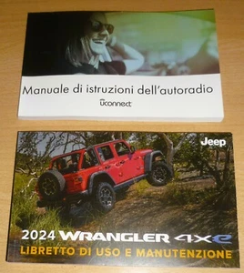Libretto uso manutenzione Jeep WRANGçER 2024.Nuovo,Originale - Foto 1 di 2