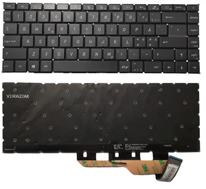 NORDIC QWERTY Keyboard MSI Prestige 15 A10SC-219CN A10SC-220CN Backlit V190622AK - Picture 1 of 3