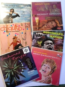 Lote de 6 LP's Lounge Space-Age Latin Exotica Bonitas Cubiertas Montenegro Calzado etc. - Imagen 1 de 8