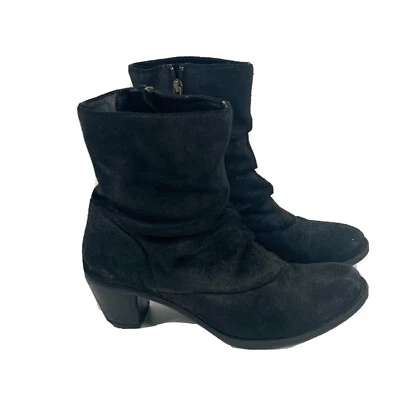 Botines Cordani Cuero Negro Pulido Cremalleras Slouchy Talla 39 Talla 9 Foto 1 de 4