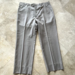 Brooks Brothers Mens Pants 35x27 Fitzgerald 1818 Tan Suit Wool Made in Italy - Picture 1 of 9