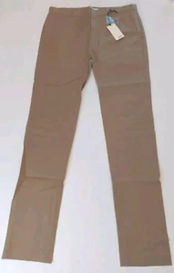 Süße Schneiderhose Herren 32 x 32 Militär Offizier khaki Stretch Chino Freizeit neu mit Etikett - Bild 1 von 6