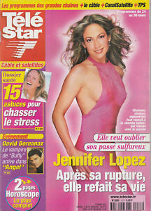 Télé Star N°1277 - 19/03/2001 - Jennifer Lopez - David Boreanaz - Mariska Hargit
