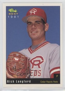 1991 Classic Best Cedar Rapids Reds Richard Langford Rich Langford #7