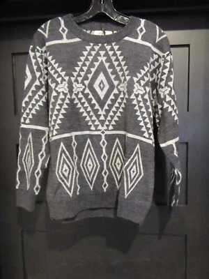 Chevignon  GRIS OSCURO Men's Sweater Native Design Small *NWT* - Image 1 of 4