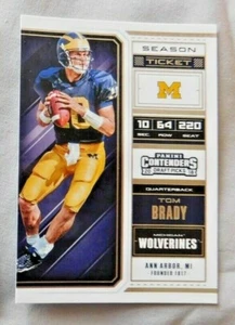 2018 Panini Contenders Draft Picks Fußball #94 Saisonkarte Tom Brady - Bild 1 von 1