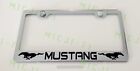 Mustang With Logos Stainless Steel License Plate Frame Holder Rust Free
