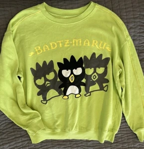 Badtz Maru Sanrio Japanese Penguin Character Graphic Sweatshirt Womens LARGE L - Picture 1 of 2
