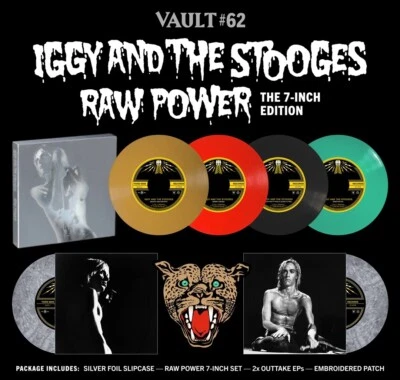 THIRD MAN VAULT #62 Iggy Pop & The Stooges Raw Power 7-Inch Set +Slipcase SEALED - Image 1 of 3