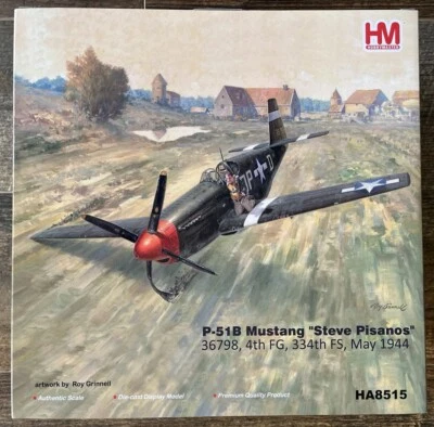 HOBBY MASTER 1:48 scale P-51B MUSTANG "STEVE PISANOS" 334th FS, MAY 1944, HA8515 - Image 1 of 4
