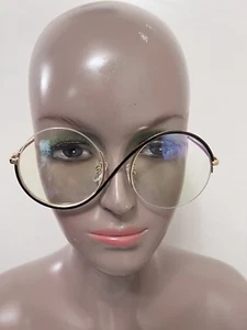 Round Half Frame Anti-Blue Light Optical Glasses Women Clear Lens Glasses Frames - Picture 1 of 5