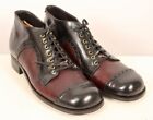 Men's VTG 70s 2 Tone Brown & Black Ankle Boots Shoes Sz 7.5 D 70s Disco Jarman