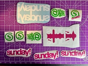 Custom Vinyl Aaron Ross Sunday Watermelon Frame Decal Set (Dark Pink) - Picture 1 of 7