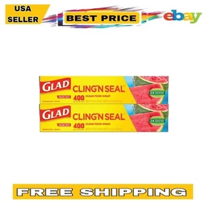 Food Wrap Glad Cling ‘N Seal Clear Plastic - Picture 1 of 11